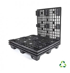 Light pallet - 1200X1000 - 9 feet - preforated - recycled PP 