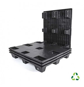Light pallet - 9 feet - full deck - 1200x1000 mm - recycled PP