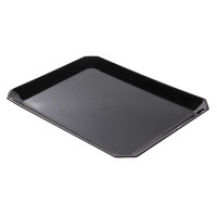 Plat PLEXI. pans coupes B75 - 300X400X17mm - noir