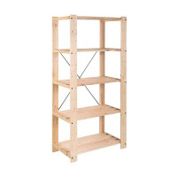 Wooden shelf with 5 shelves - 76,7x43xH175 cm