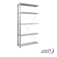 Next unit 1300 x 500 mm - 5 shelves