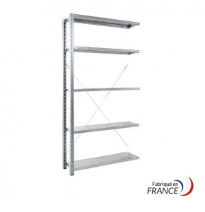 Next unit 1250 x 600 mm - 5 shelves