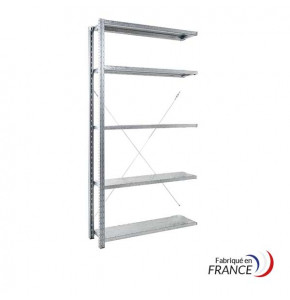 Élément suivant 1250 x 400 mm - 5 tablettes