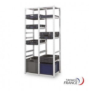 European standard steel bin shelving