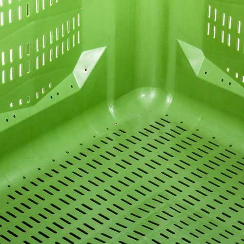 Interior of the ventilated pallet box - reference 115FAN2B